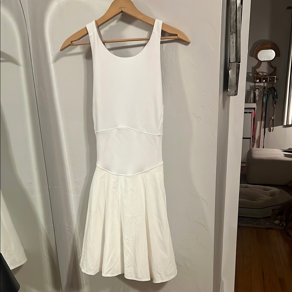 lululemon athletica White Sleeveless Flared Tennis Dress